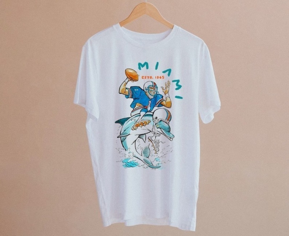 Miami Football 90s Mascot EST 1965 White Team Unisex Shirt